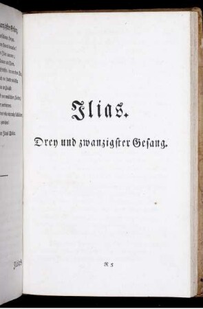Ilias. Drey und zwanzigster Gesang.