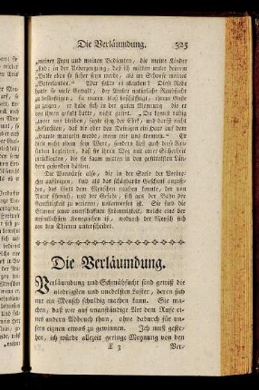 Die Verläumdung.