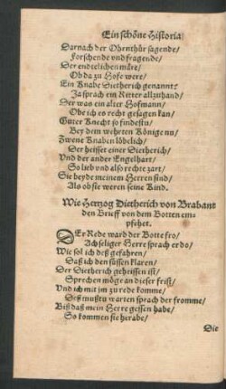 Wie Hertzog Dietherich von Brabant den Brieff von dem Botten empfehet.