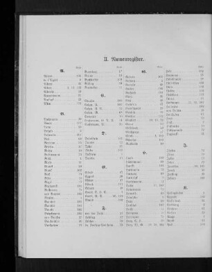 II. Namensregister