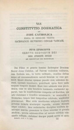 513-527 Constitutio dogmatica de fide catholica