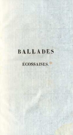 Ballades écossaises