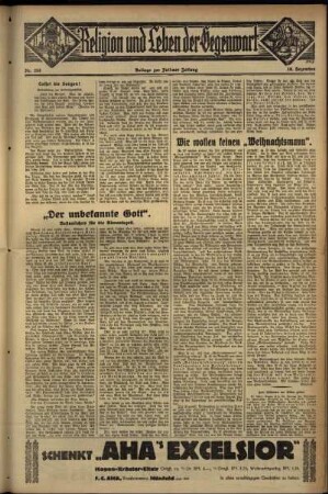 Dritte Ausgabe vom Sonntag, den 16. Dezember 1934.