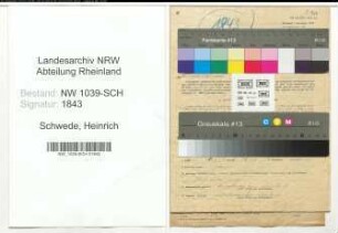Entnazifizierung Heinrich Schwede , geb. 30.03.1915 (Polizist)
