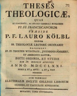 Theses theologicae