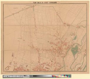 Plan der k. b. Stadt Schwabing