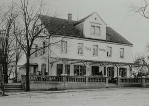 Dresden-Trachau, Großenhainer Straße 243. Berg-Restaurant (Bergwirtschaft). Eingangsseite