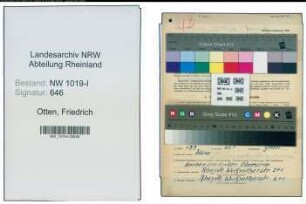 Entnazifizierung Friedrich Otten , geb. 11.09.1894 (Arbeiter)