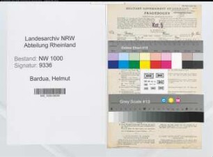 Entnazifizierung Helmut Bardua, geb. 30.09.1910 (Kaufmann)