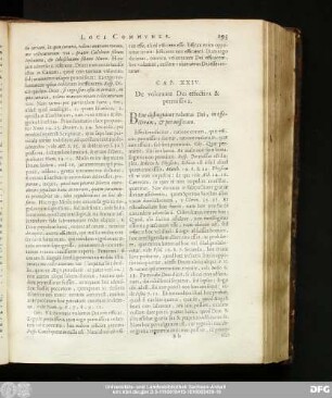 Cap. XXIV. De voluntate Dei effectiva & permissiva.