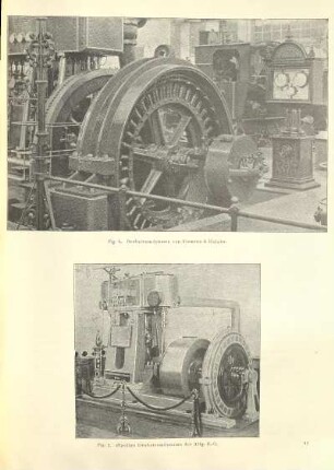 Drehstromdynamo von Siemens & Halske ; 28polige Drehstromdynamo der Allg. E.-G.