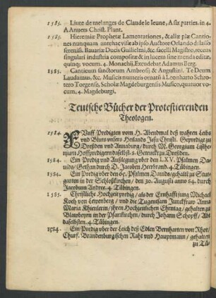 Teutsche Bücher der Protestierenden Theologen.
