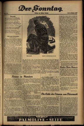 Dritte Ausgabe vom Sonntag, den 31. Oktober 1937.