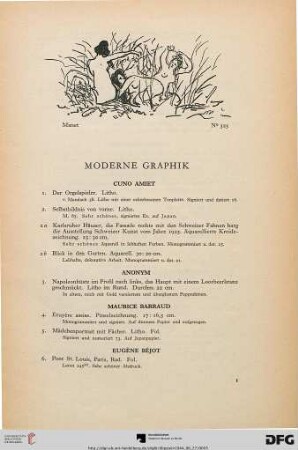 Moderne Graphik (Nr. 1-523)