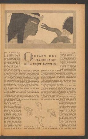 Origen del "maquilage" de la mujer moderna