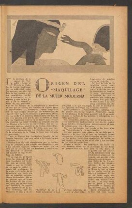Origen del "maquilage" de la mujer moderna