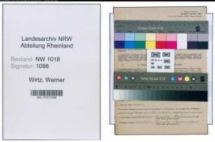Entnazifizierung Werner Wirtz , geb. 20.12.1905 (Laborant)