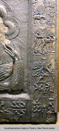 Die Gottesmutter aus dem Kloster Zarzma, sogenannte Laklakidze-Ikone : Szenen aus dem Leben Christi
