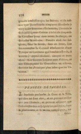 176-216, Pensées détachées.