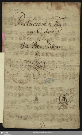 Preludes and Fugues - Mus.2969-T-4 : keyb - C; ClaK N08:03; FecK 4.6