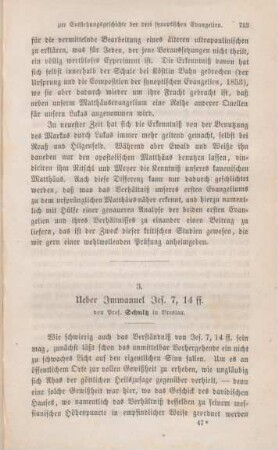 713-746 Über Immanuel Jes 7,14ff.