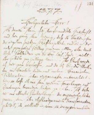 Brief an Otto Zacharias