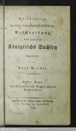 1: Das Allgemeine von Sachsen und der Meißner Kreis