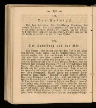 102. Der Zaunkoenig und der Baer.