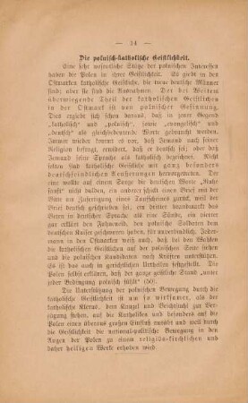 Die polnisch-katholische Geistlichkeit