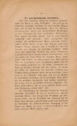 Die polnisch-katholische Geistlichkeit
