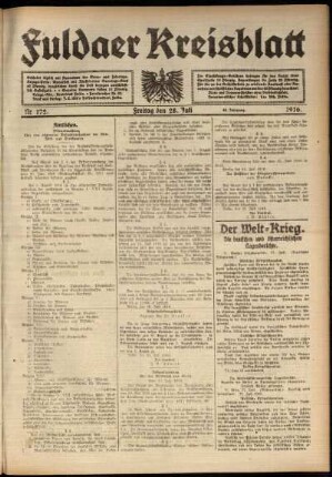 Ausgabe vom Freitag, den 28. Juli 1916.