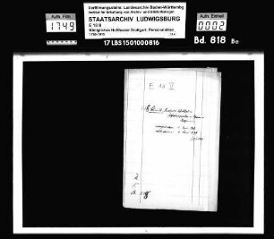 Schmitt, Friedrich Wilhelm; Hofschauspieler und Opernregisseur; ausgesch.: 1878