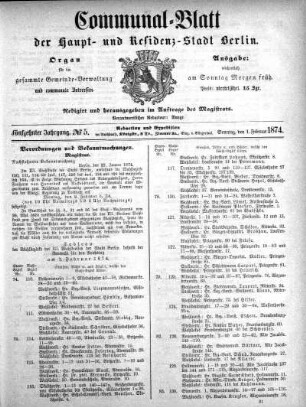 1874,5: No. 5, 1. Februar 1874