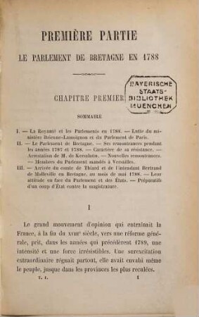 Les origines de la révolution en Bretagne par Barthélemy Pocquet, 1