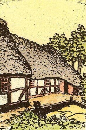 Gebäudeteil eines Bauernhofs auf Alsen