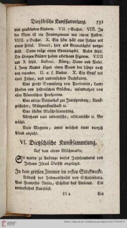VI. Dietzschische Kunstsammlung