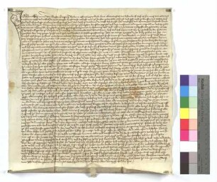 Gültbrief des Hanns Schurmann von Großglattbach (Großen Glappach) gegen das Ruralkapitel von Pforzheim.