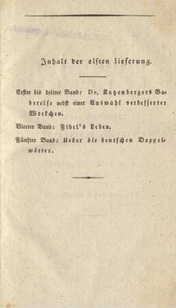 Inhalt der elften Lieferung