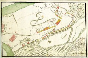 WHK 20 Russisch-Türkischer Krieg: Plan des Feldlagers bei Mirowa (Belgrad), 7. Juli 1739