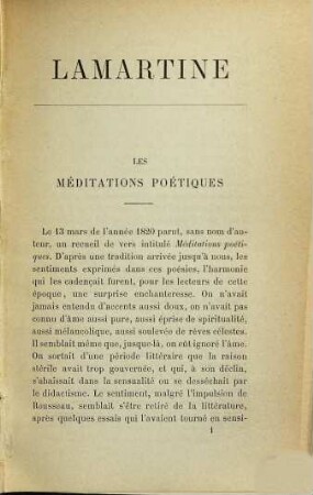 Lamartine : étude de morale et d'esthét.