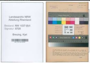 Entnazifizierung Karl Breuing , geb. 30.10.1899 (Verwaltungsangestellter)