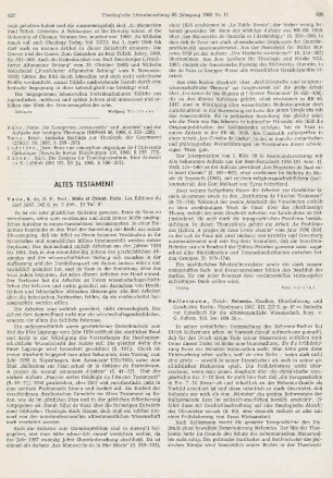 827-828 [Rezension] Vaux, Roland de, Bible et Orient