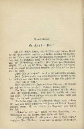 neuntes kapitel. Es ritten drei Reiter