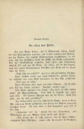 neuntes kapitel. Es ritten drei Reiter
