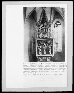 Eschacher Altar — Maria mit dem Kind und den beiden Johannes