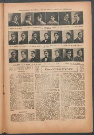 Universidad Nacional de La Plata: Nuevos abogados - [Retratos]