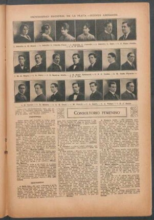 Universidad Nacional de La Plata: Nuevos abogados - [Retratos]