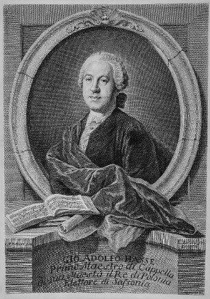 Bildnis des Kapellmeisters, Sängers und Komponisten Johann Adolf Hasse