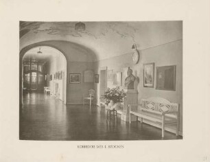 "Korridor des I. Stockes" im Viktoria-Pensionat in Karlsruhe