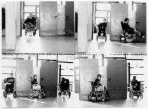 Bildcollage mit mehren Kindern im Rollstuhl (Altersgruppe bis 14)